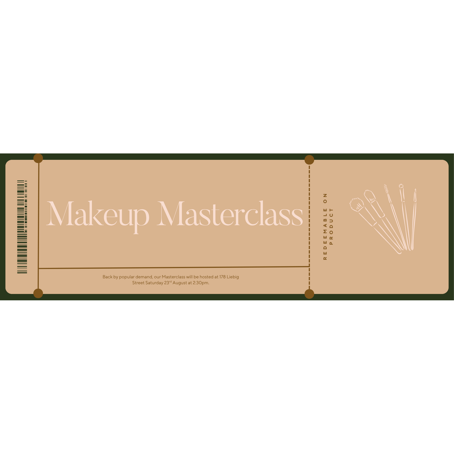 Makeup Masterclass Ticket
