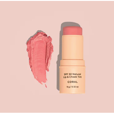 Avocado Zinc SPF 50 Lip & Cheek Tint - Coral