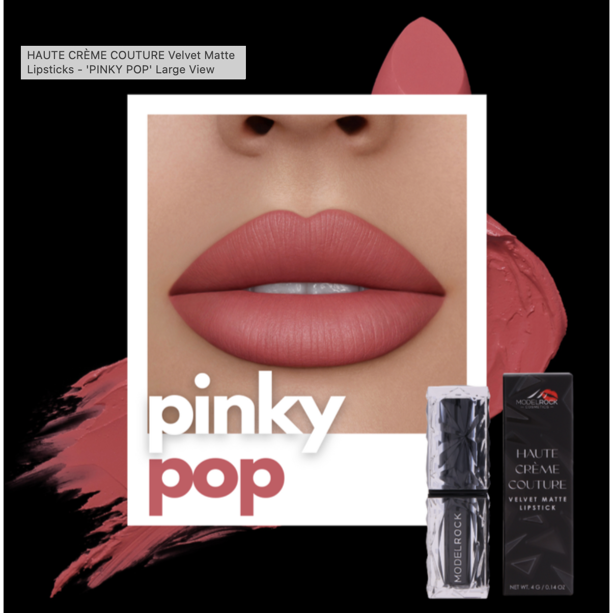 MR Velvet Matte Lipstick PINKY POP