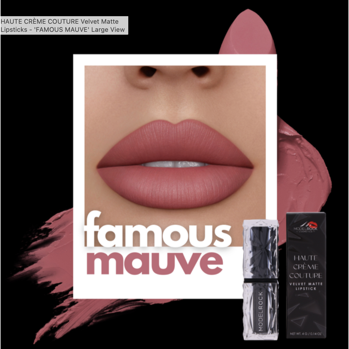 MR Velvet Matte Lipstick FAMOUS MAUVE