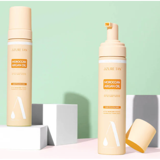 SELF TAN MOUSSE - MOROCCAN ARGAN OIL - DARK TO ULTRA DARK
