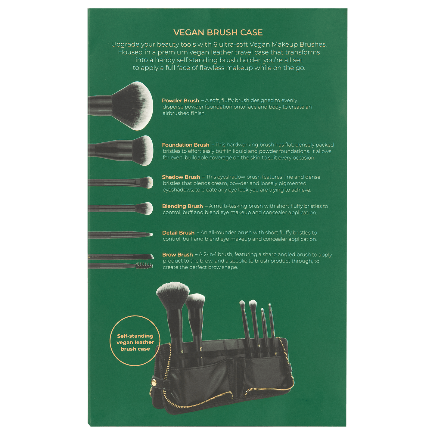 Inika Makeup Brushes INIKA Organic Vegan Brush Case