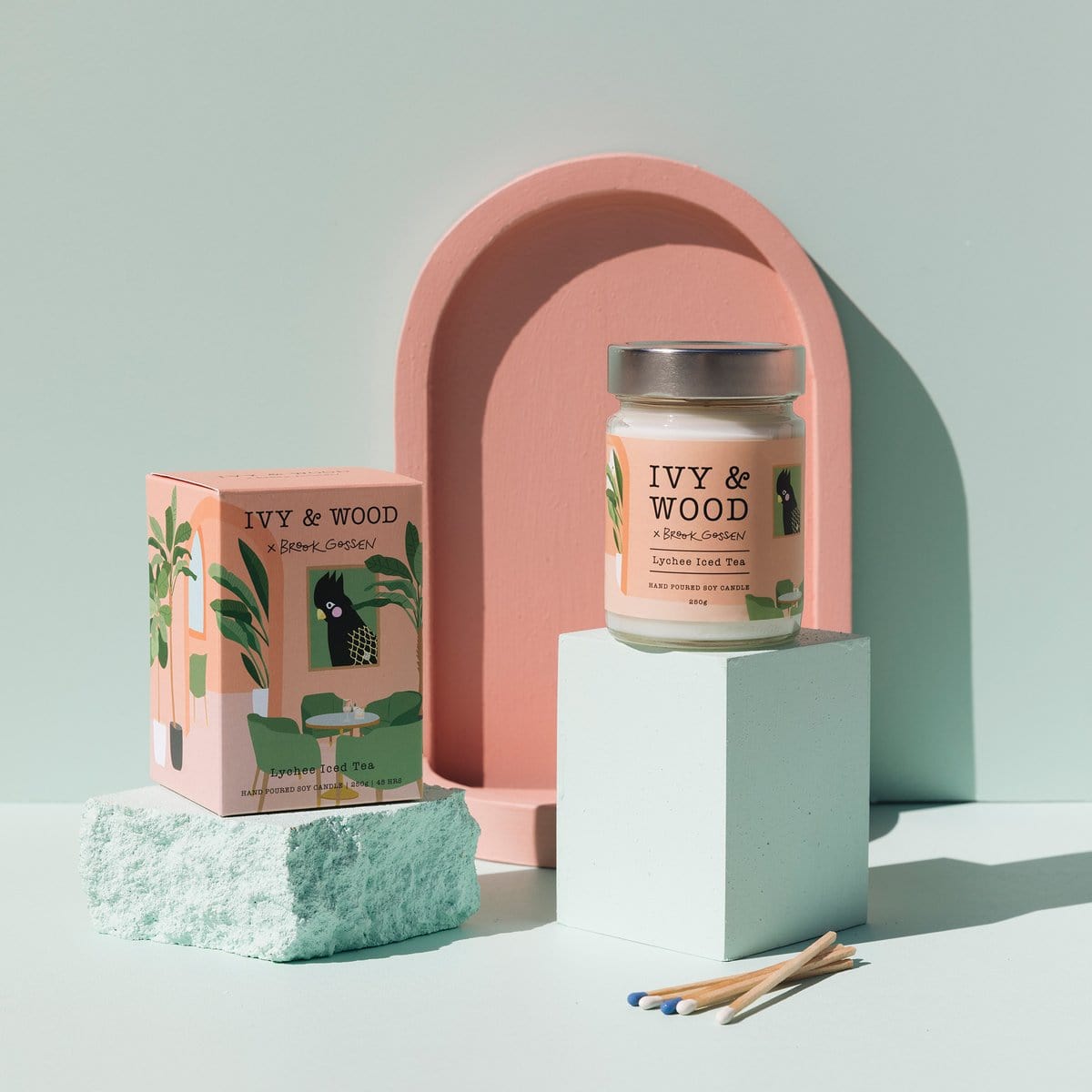 Paradiso: Lychee Iced Tea Scented Candle - Beautiful Creatures Makeup & Beauty
