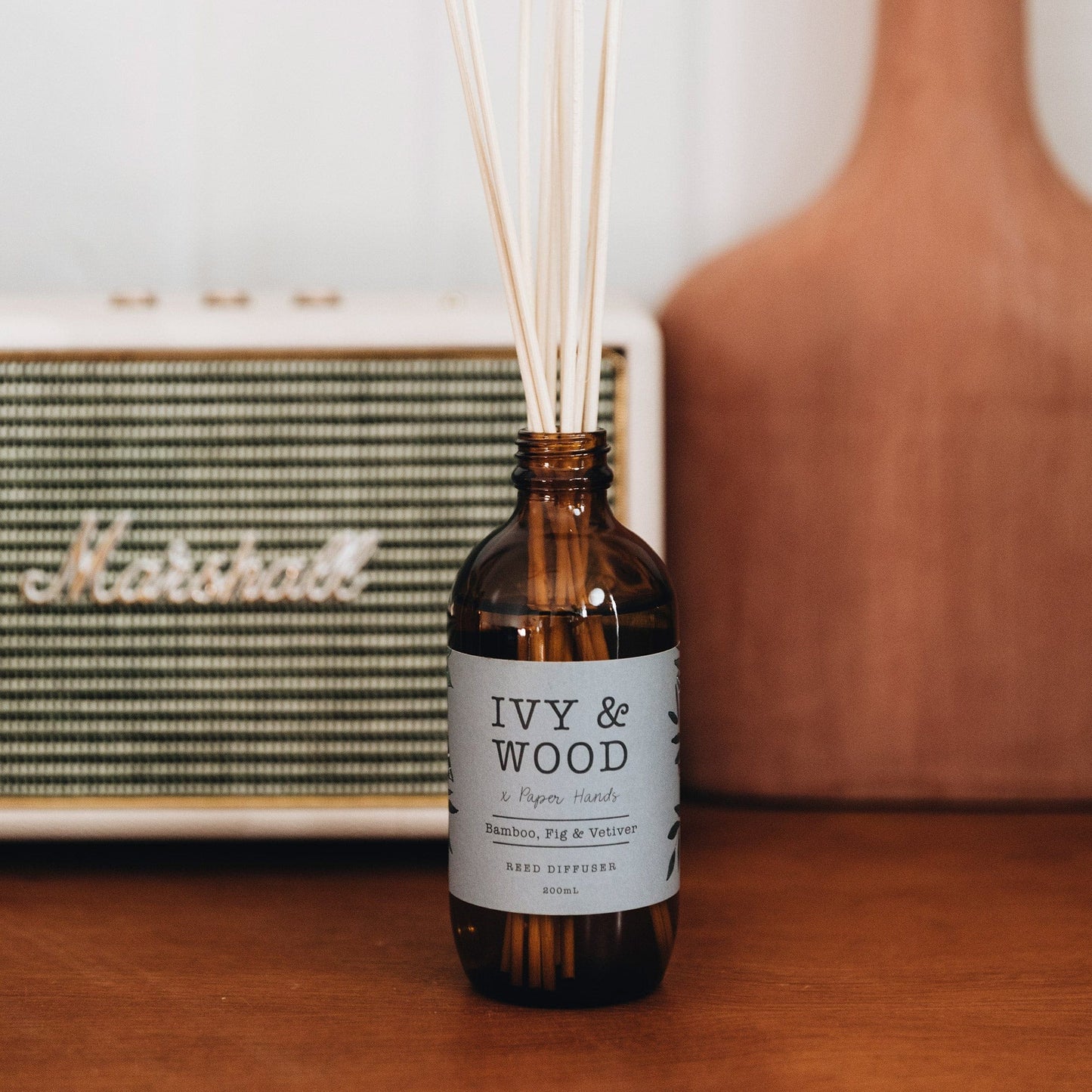 Botanical: Bamboo, Fig & Vetiver Reed Diffuser 200ml - Beautiful Creatures Makeup & Beauty