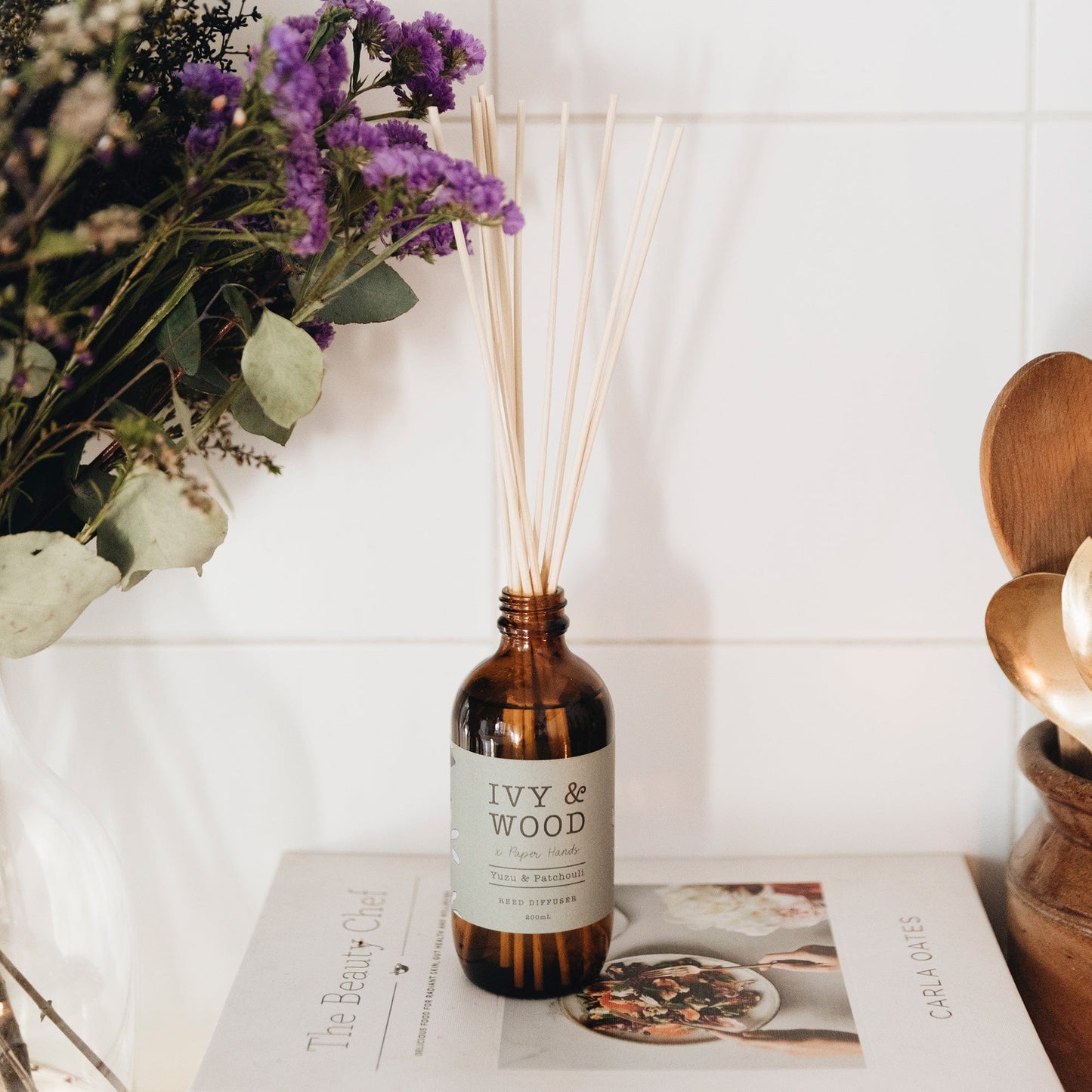 Botanical: Yuzu & Patchouli Reed Diffuser 200ml - Beautiful Creatures Makeup & Beauty