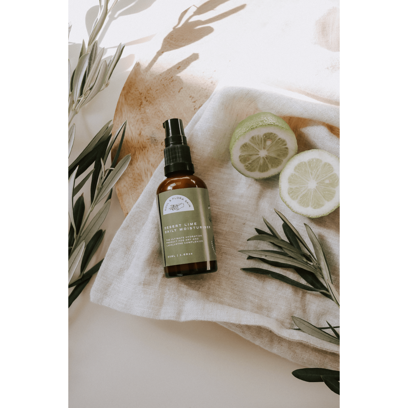 SOUL & FLORA SKIN Skin Care Desert Lime Daily Moisturiser