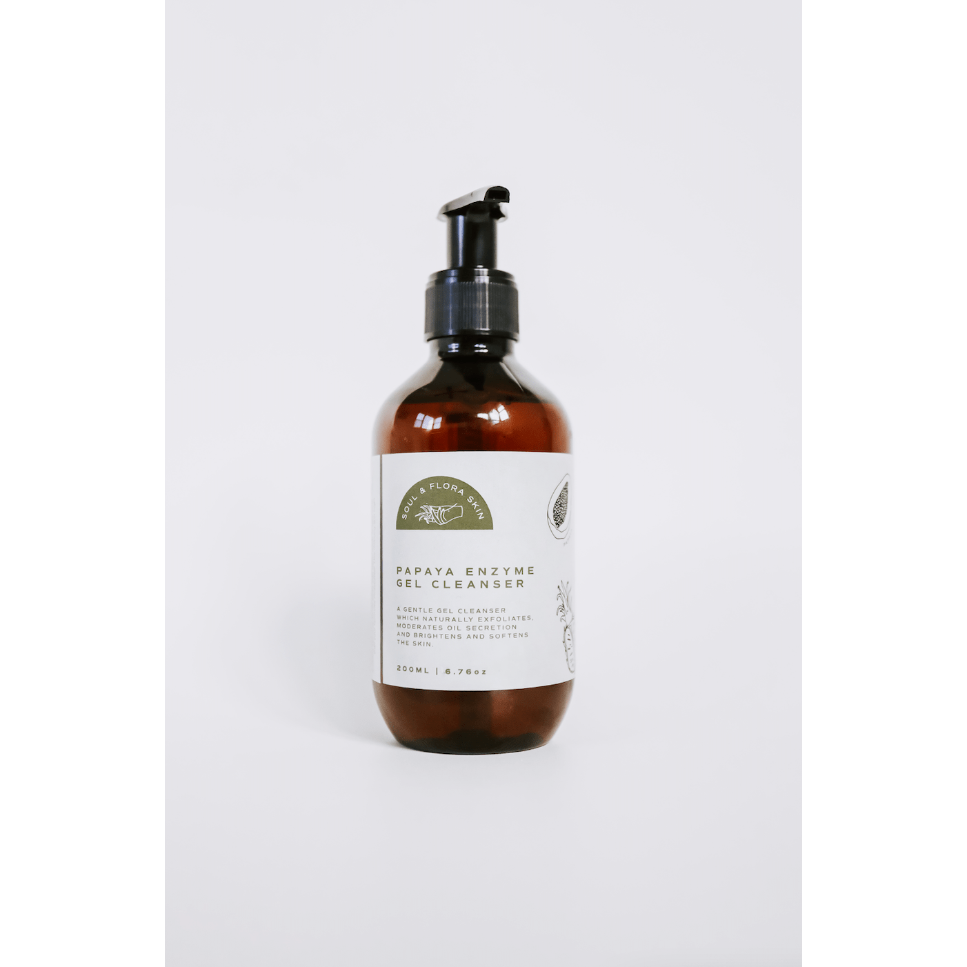 SOUL & FLORA SKIN Skin Care Papaya Enzyme Gel Cleanser