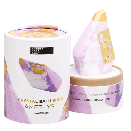 Summer Salt Body - Crystal Bath Bomb Amethyst Lavender