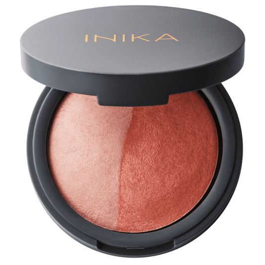 Inika Makeup INIKA Organic Mineral Baked Blush Duo Burnt Peach