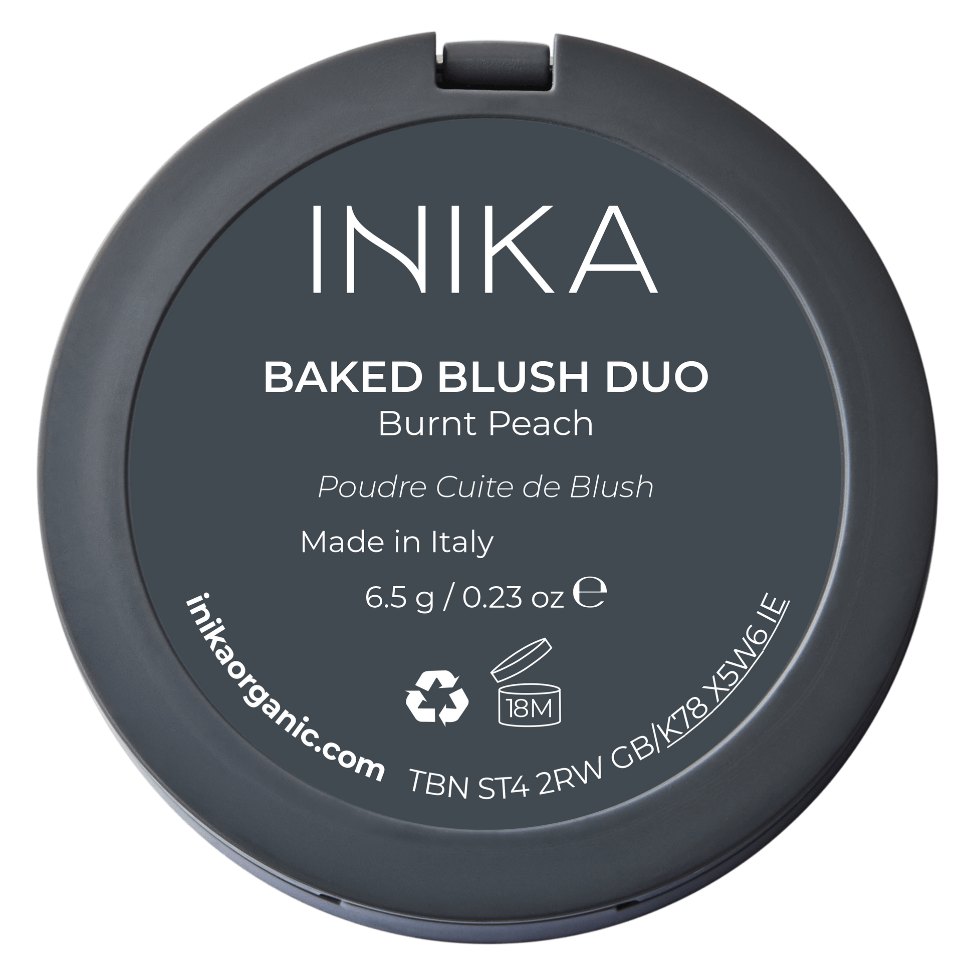 Inika Makeup INIKA Organic Mineral Baked Blush Duo Burnt Peach