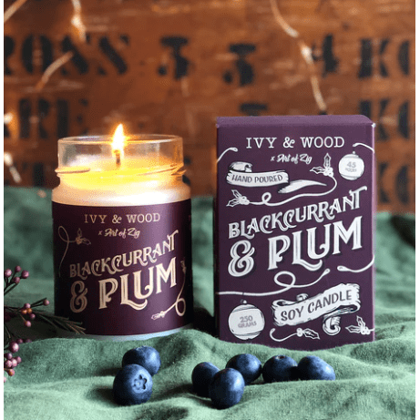 Ivy & Wood Candle IVY & WOOD Blackcurrant & Plum