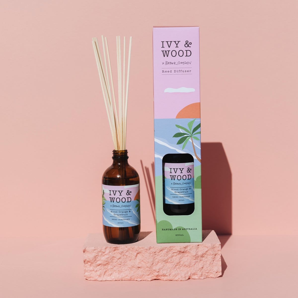 Paradiso: Blood Orange & Grapefruit Reed Diffuser - Beautiful Creatures Makeup & Beauty