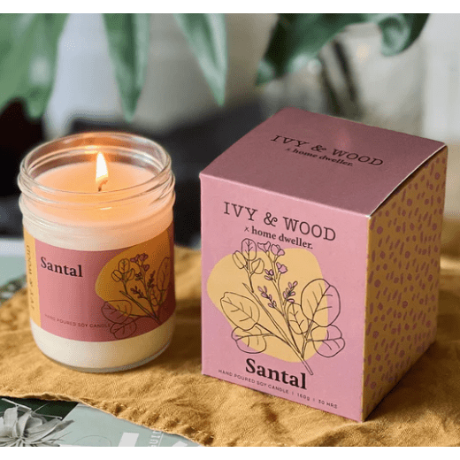 Ivy & Wood Candle IVY & WOOD X HOME DWELLER Santal Candle